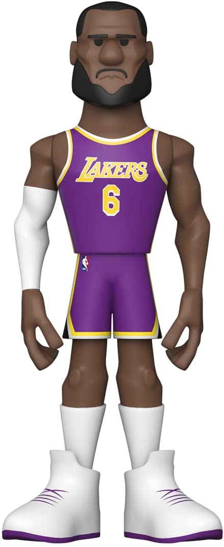 Funko NBA: Los Angeles Lakers - Lebron James (City) 5" Gold Figure (with Chase) 3
