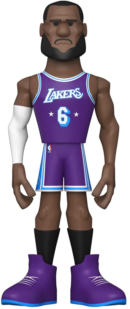 Funko NBA: Los Angeles Lakers - Lebron James (City) 5" Gold Figure (with Chase) 2