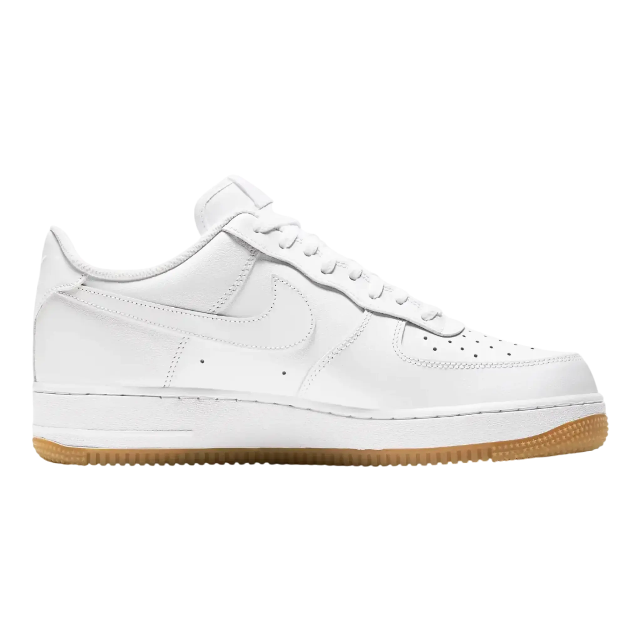Nike Air Force 1 '07 Men Sneakers White/Gum Leather Low Top 1