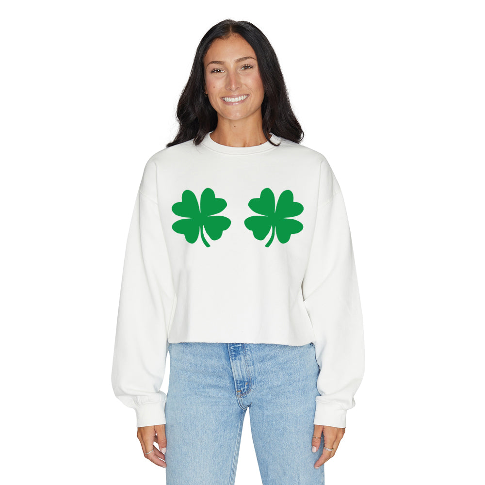 Shake Your Shamrocks White Crewneck | lojobands 2