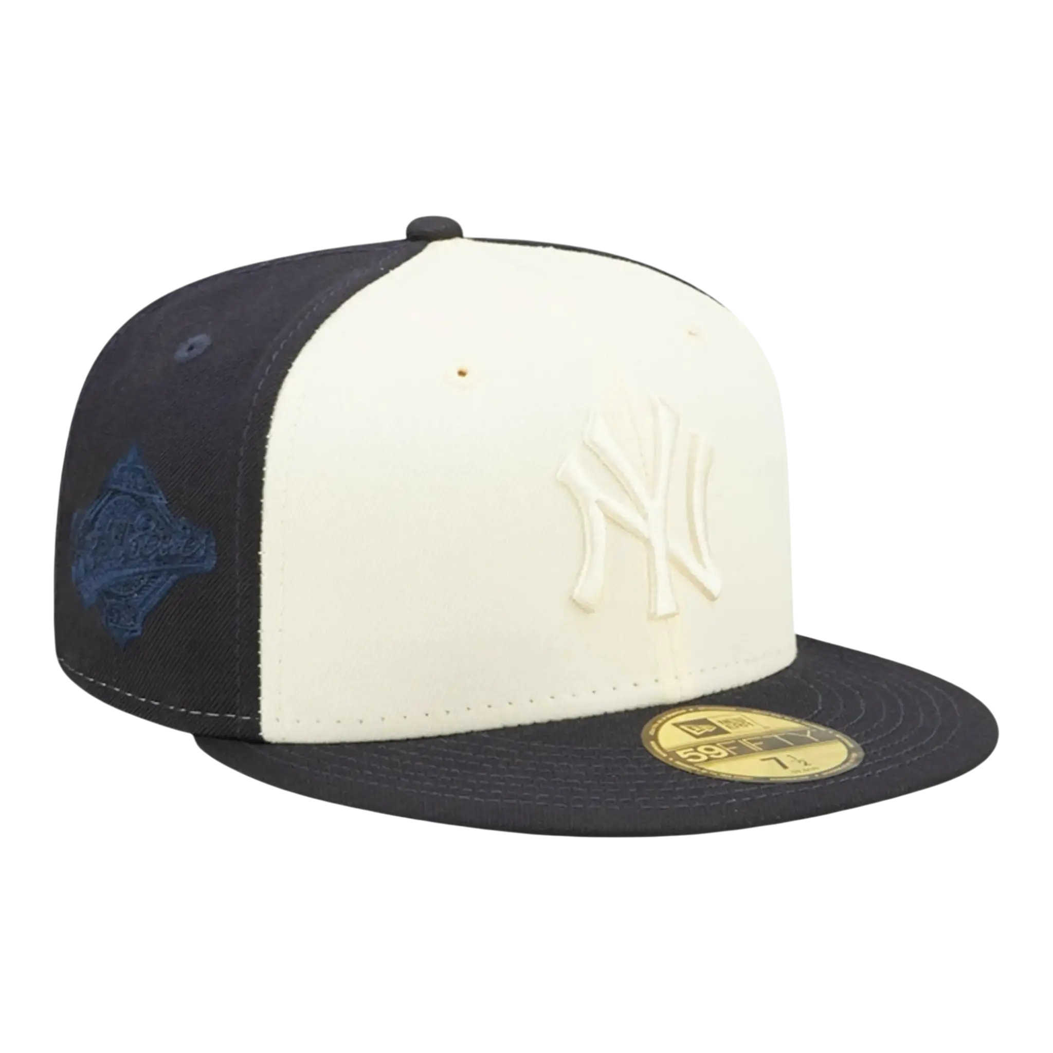New Era New York Yankees Tonal 2-Tone Men Fitted Hat Navy 1