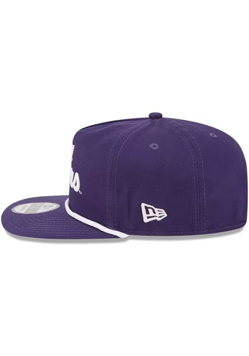 LSU Tigers - Golfer Team Text Snapback Hat, New Era 4