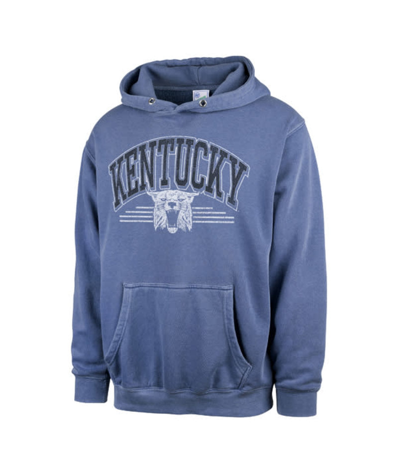 Kentucky Wildcats - Cadet Blue Sun Fade Pierce Men's Hoodie 1