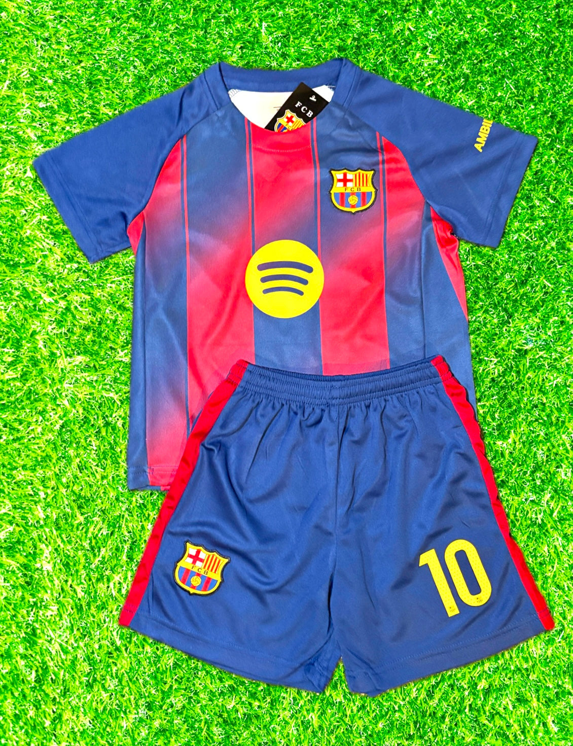 Lamine Yamal Barcelona Soccer Jersey Kids Toddler & Youth Sizes 5
