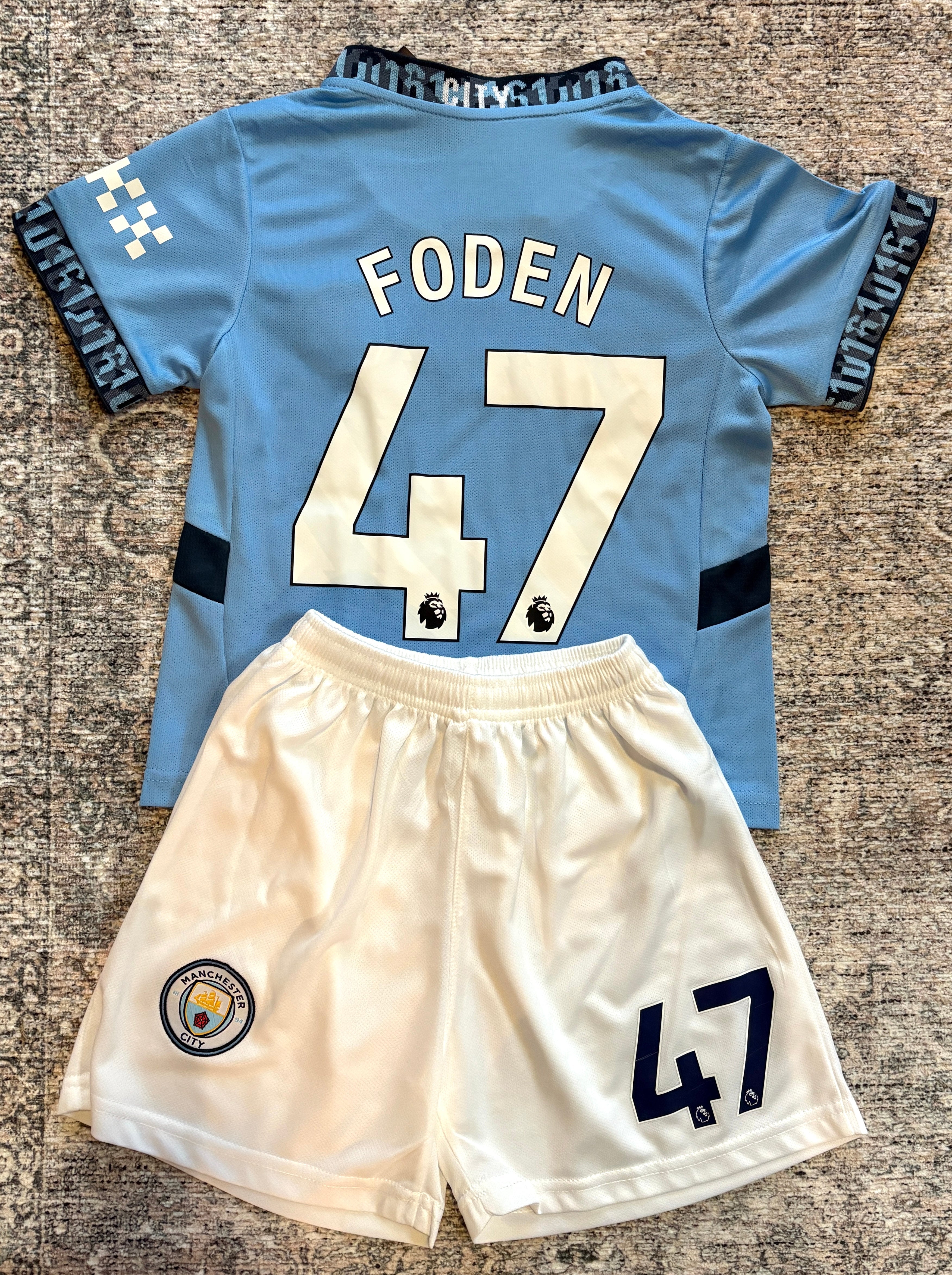 Phil Foden Kids Soccer Jersey Manchester City Youth Toddler 8