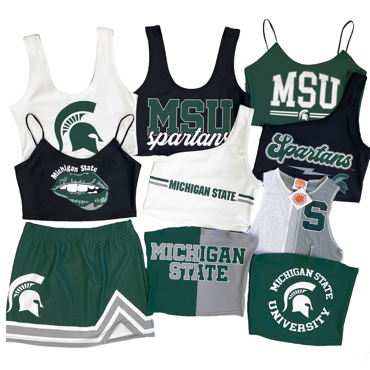 Michigan State Two Tone Tube Top | lojobands 14