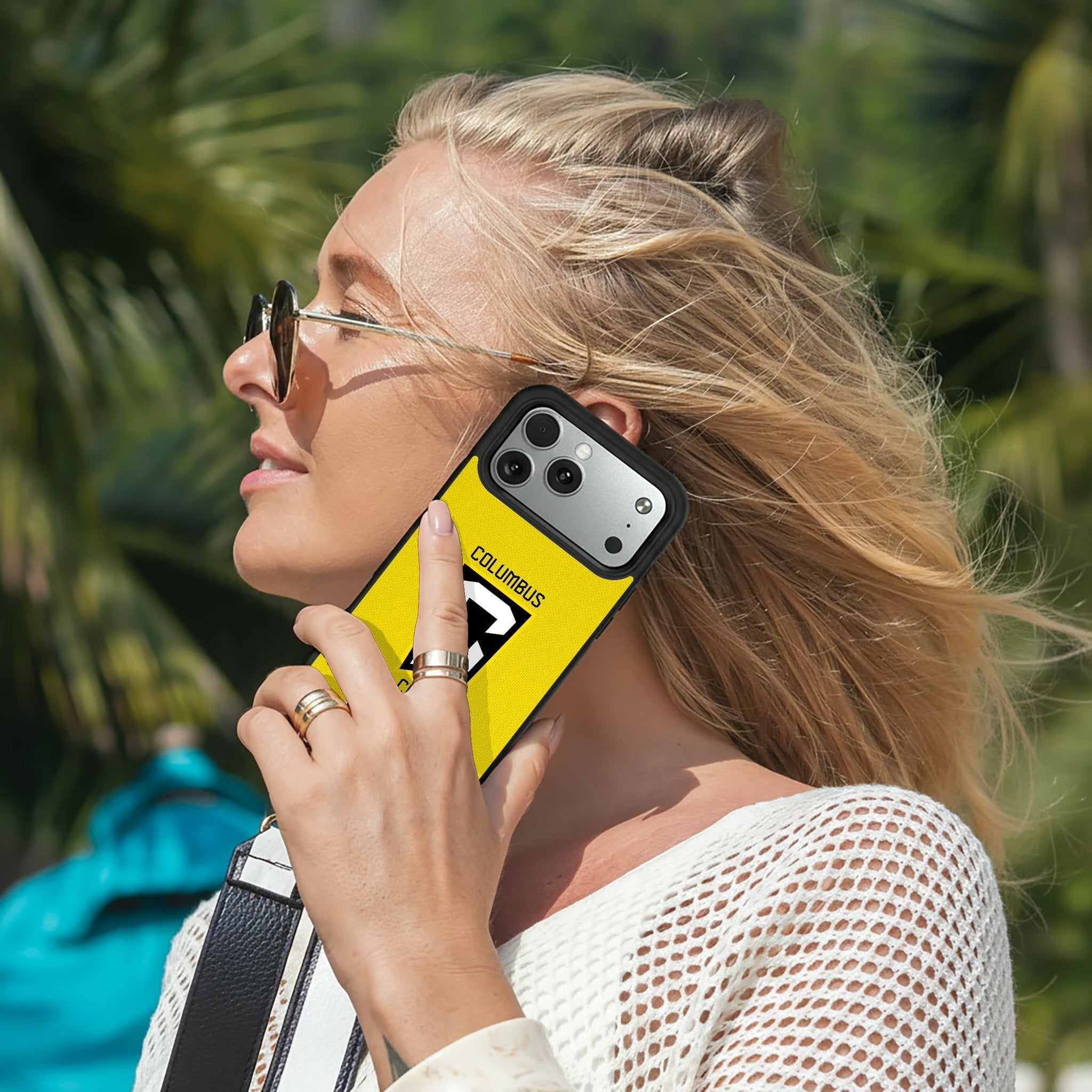 Columbus Crew Stripe Bump Phone Case for Apple iPhone 17 Series 8