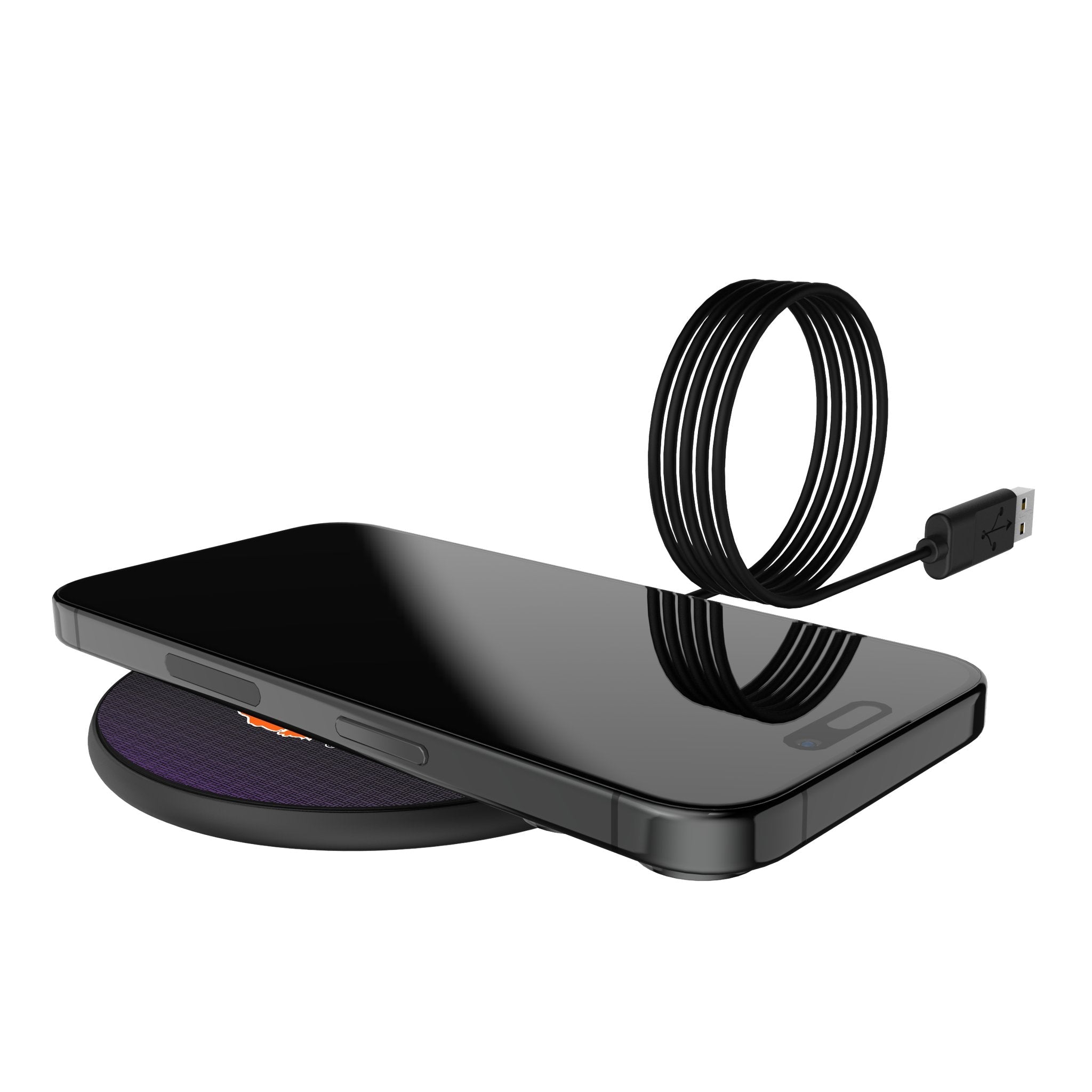 Clemson University Tigers Linen 15-Watt Wireless Charger 5