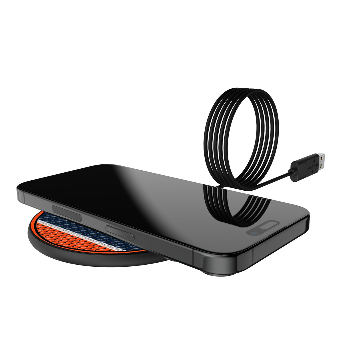 University of Auburn Tigers Mesh 15-Watt Wireless Charger 5