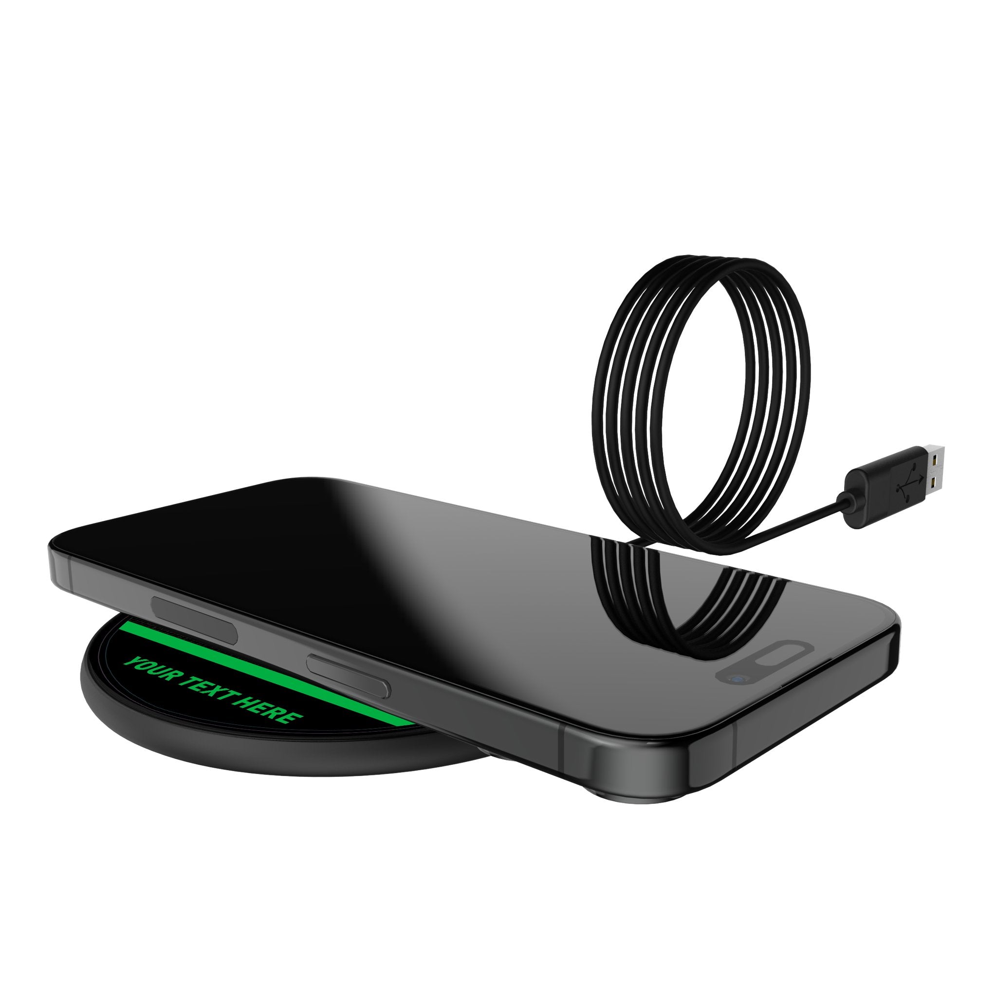 Austin FC Personalized Endzone Solid 15-Watt Wireless Charger 5