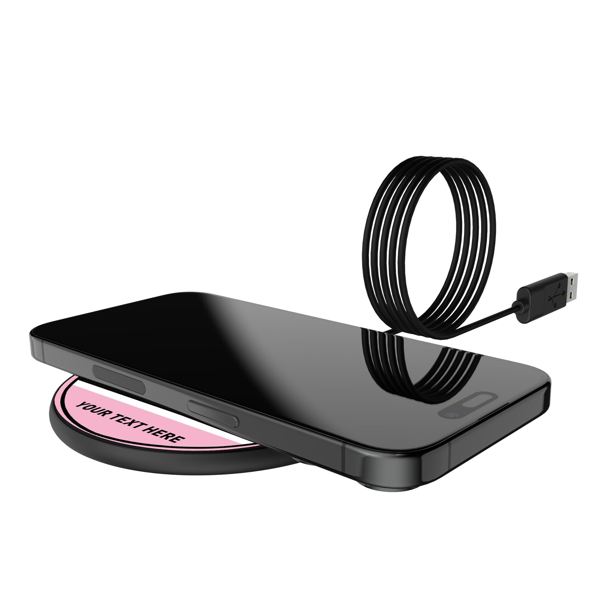 Inter Miami CF Personalized Endzone Solid 15-Watt Wireless Charger 5