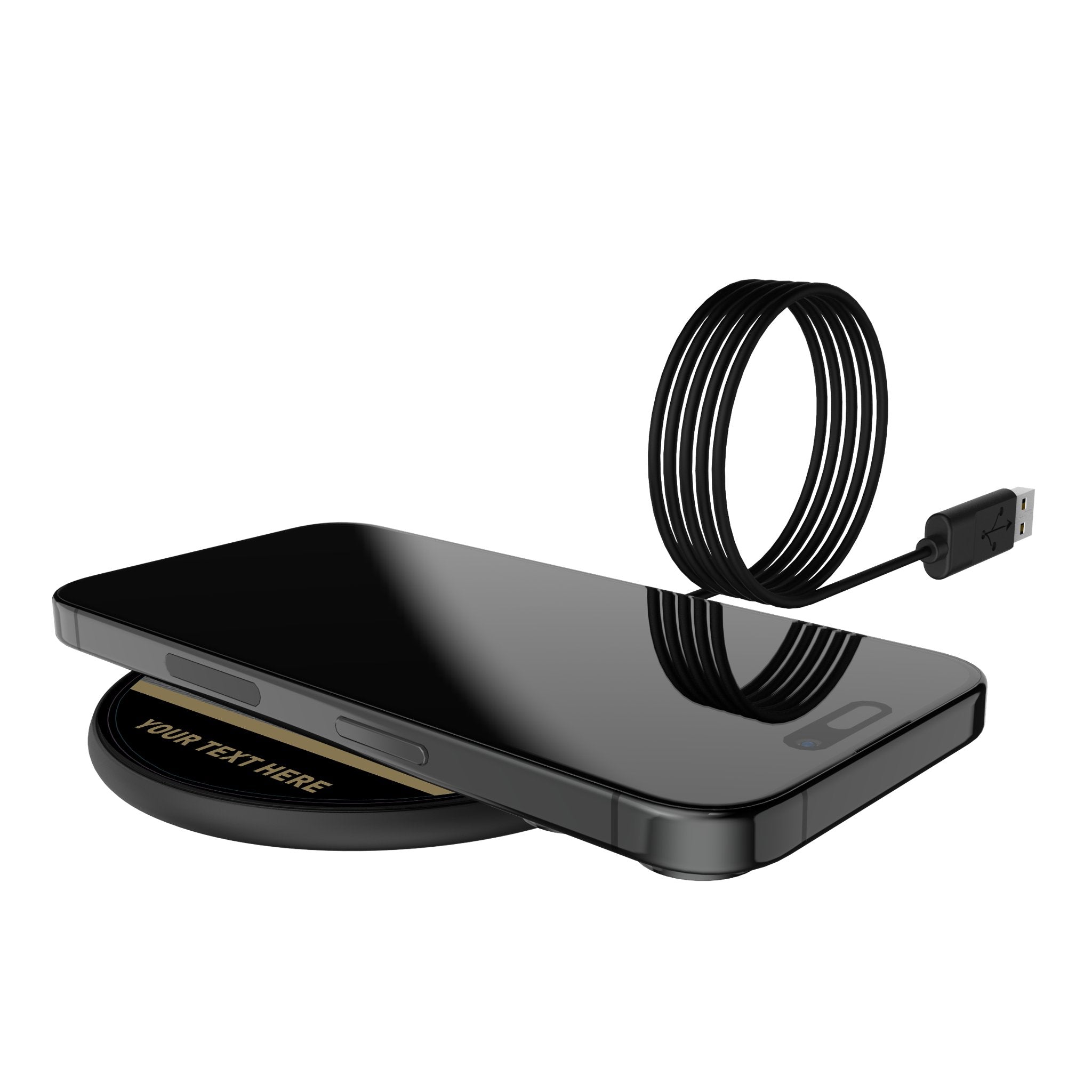 Los Angeles Football Club Personalized Endzone Solid 15-Watt Wireless Charger 5