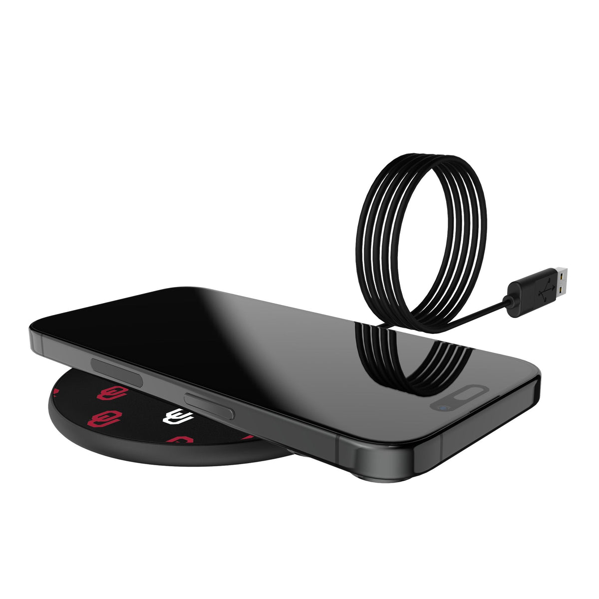 University of Oklahoma Sooners Fashion Pattern 15-Watt Wireless Charger 5