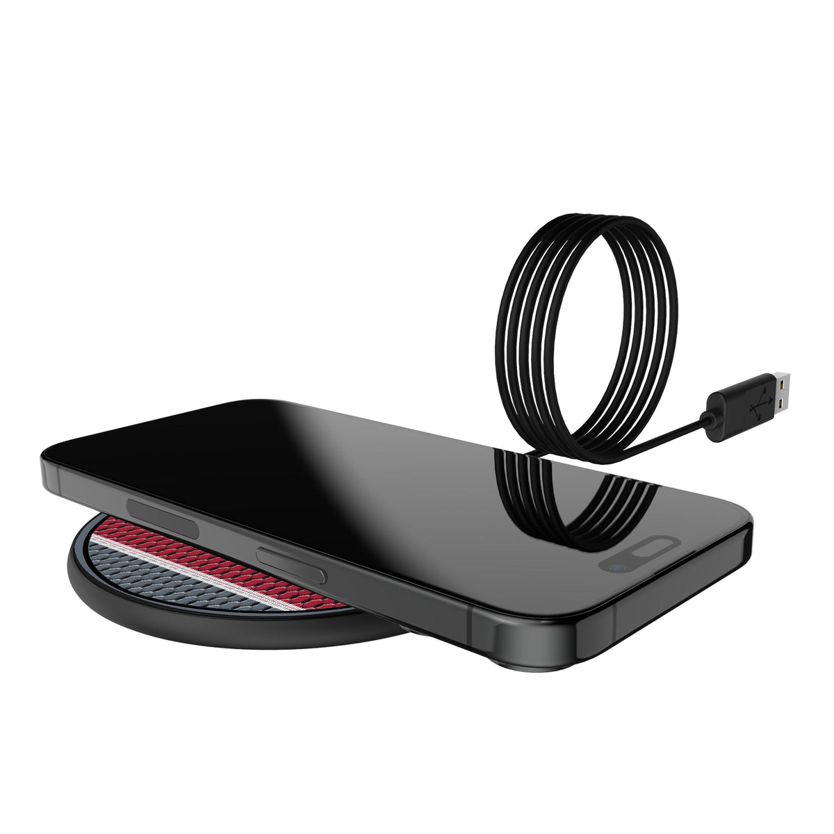 Washington State University Cougars Mesh 15-Watt Wireless Charger 5