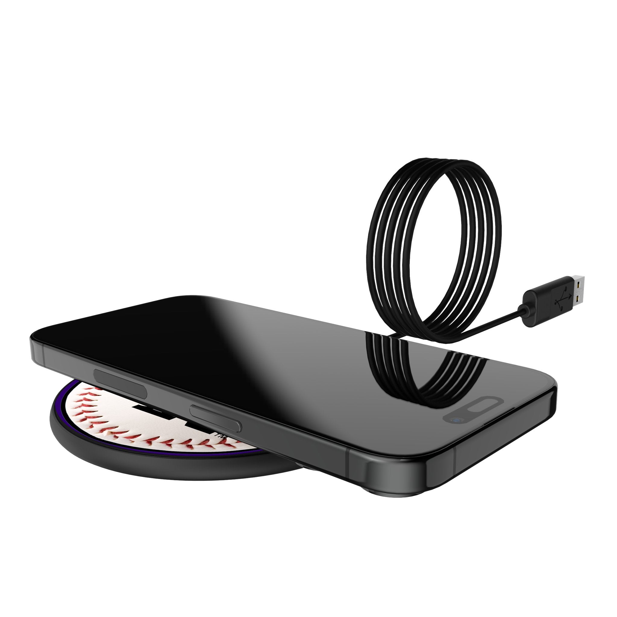 Colorado Rockies Baseball 15-Watt Wireless Charger 5