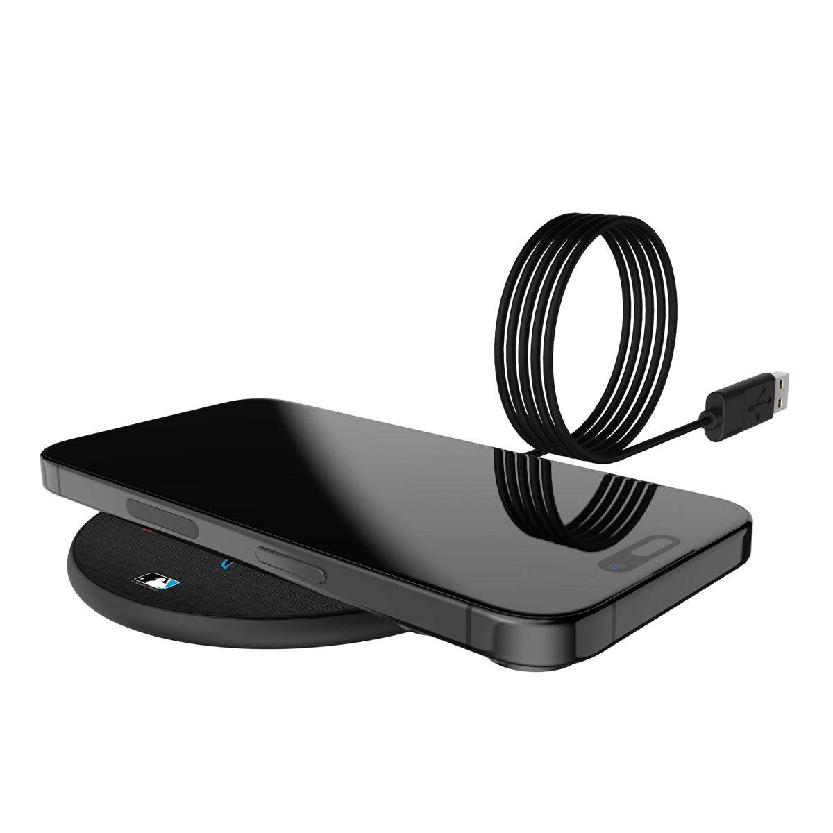 Miami Marlins Linen 15-Watt Wireless Charger 5
