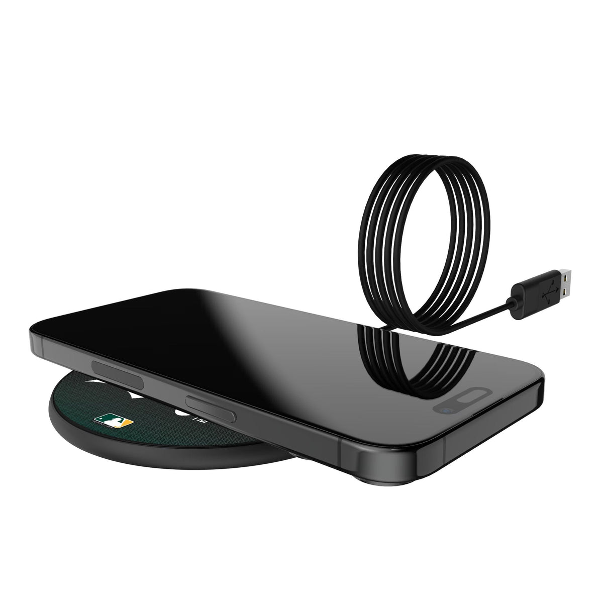 Oakland Athletics Linen 15-Watt Wireless Charger 5