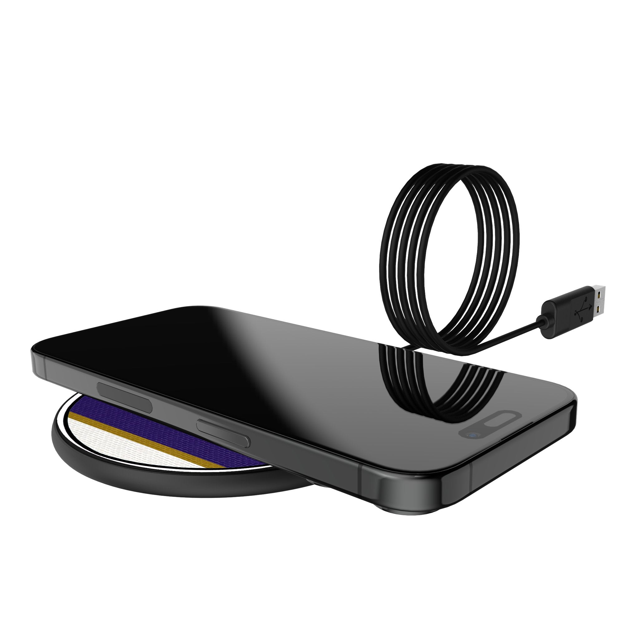 Baltimore Ravens Stripe 15-Watt Wireless Charger 5