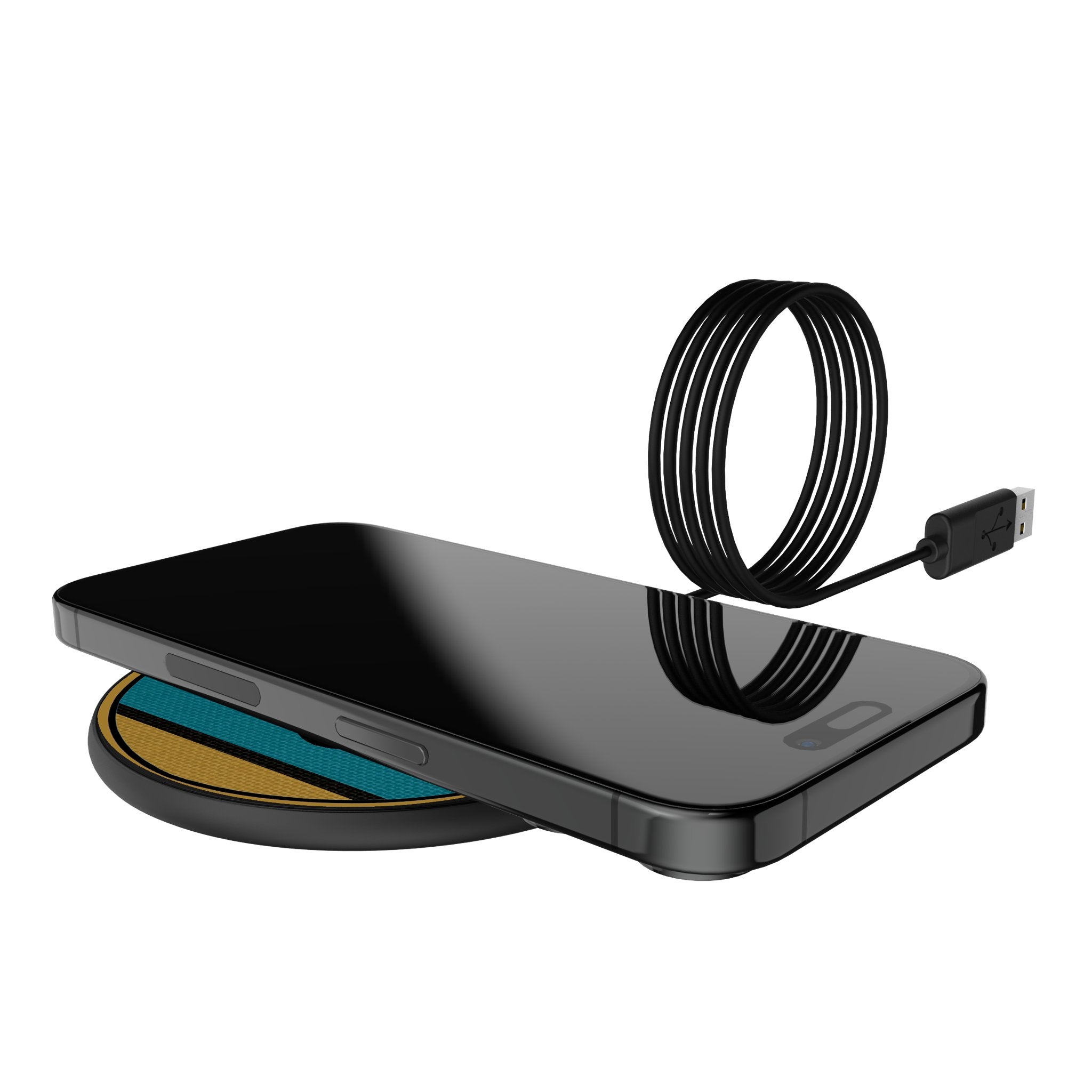 Jacksonville Jaguars Stripe 15-Watt Wireless Charger 5