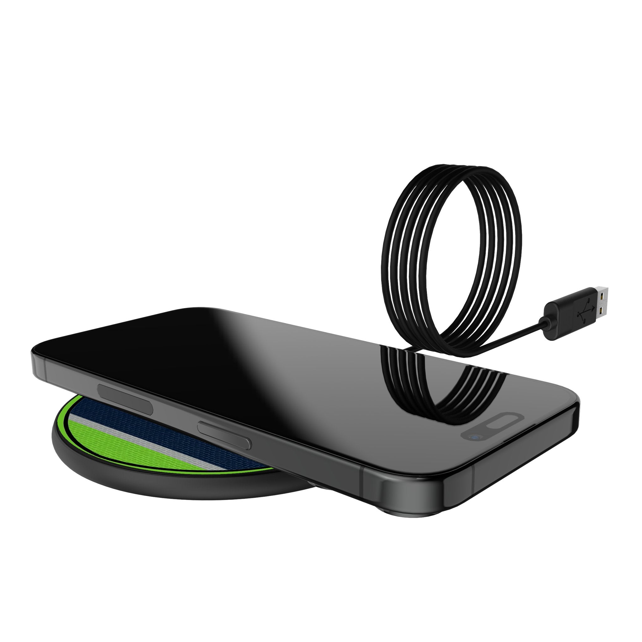 Seattle Seahawks Stripe 15-Watt Wireless Charger 5