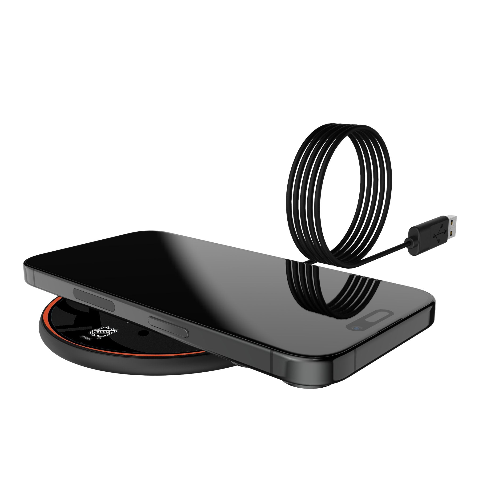 Anaheim Ducks Monocolor Tilt 15-Watt Wireless Charger 5