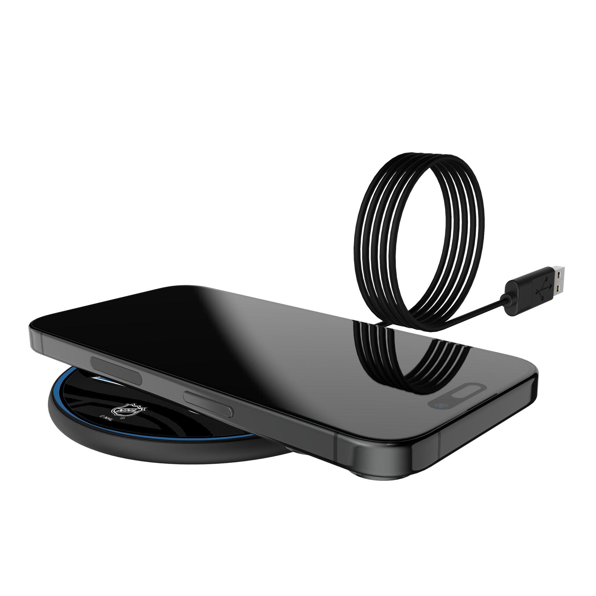 Colorado Avalanche Monocolor Tilt 15-Watt Wireless Charger 5