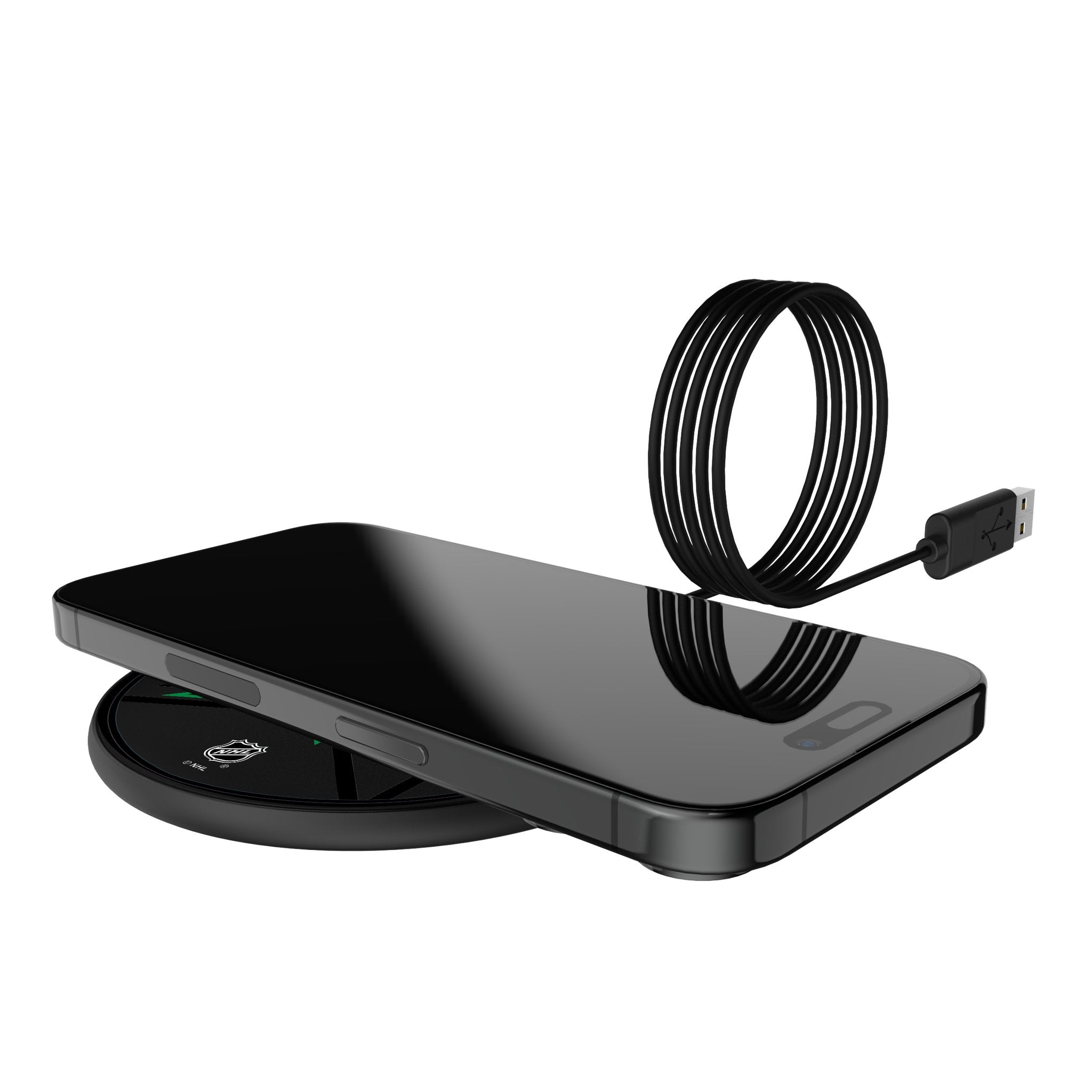 Dallas Stars Monocolor Tilt 15-Watt Wireless Charger 5