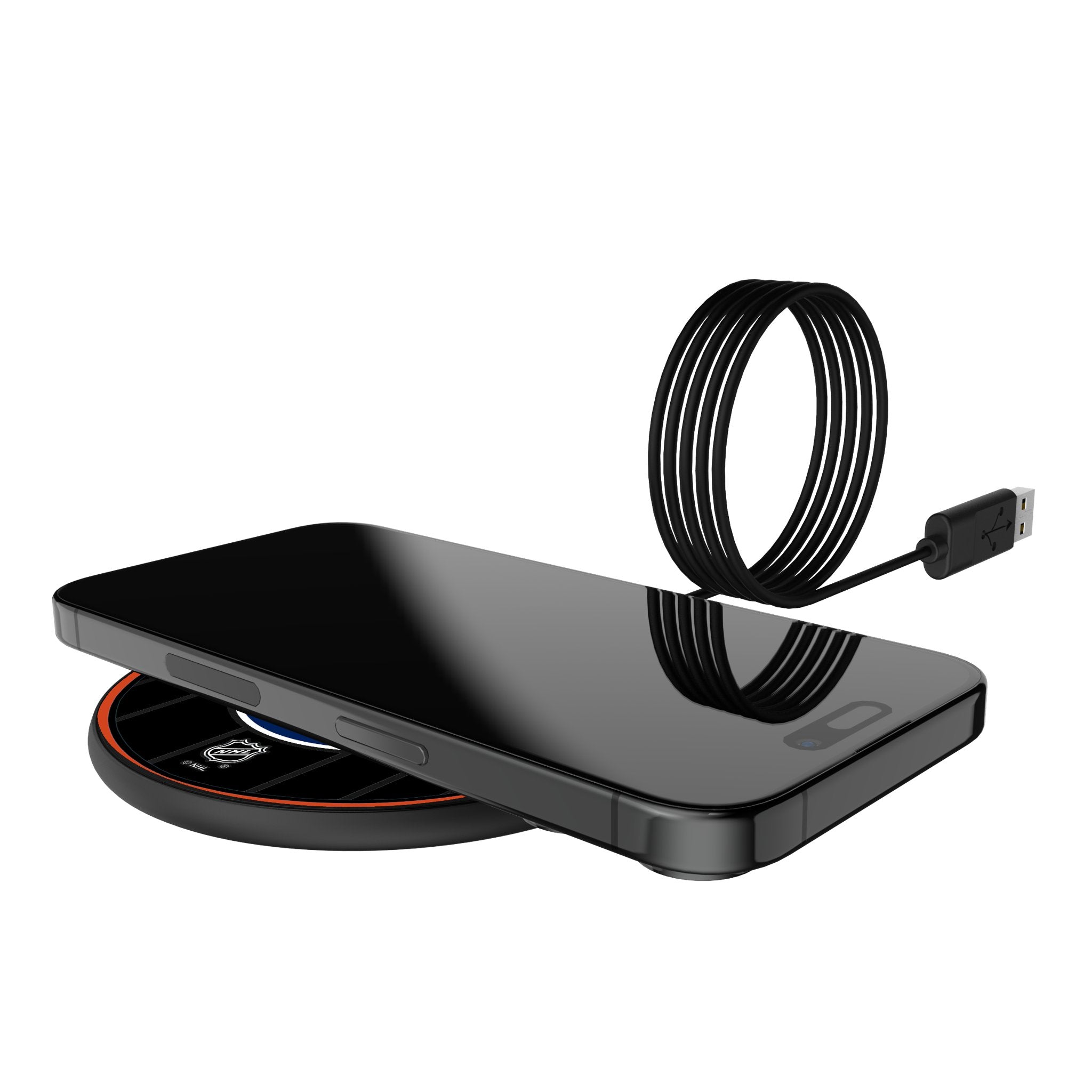 Edmonton Oilers Monocolor Tilt 15-Watt Wireless Charger 5