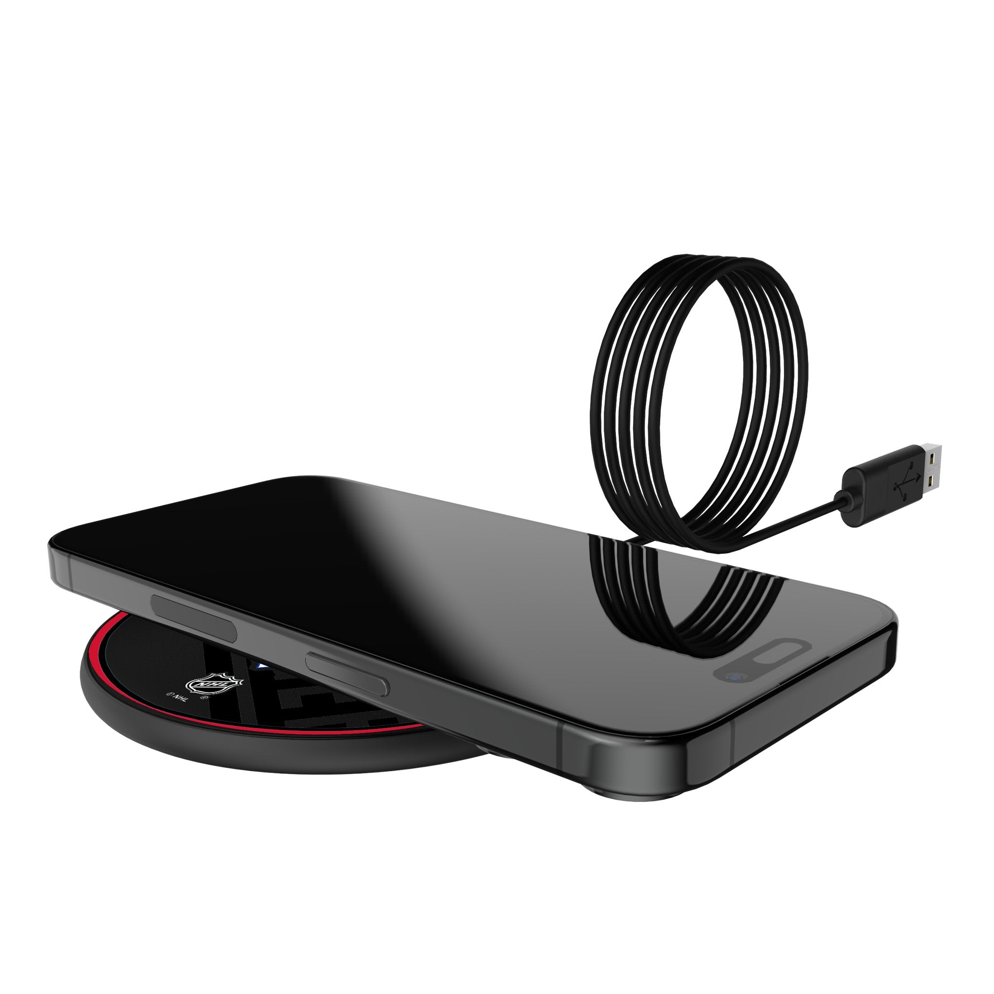 New York Rangers Monocolor Tilt 15-Watt Wireless Charger 5