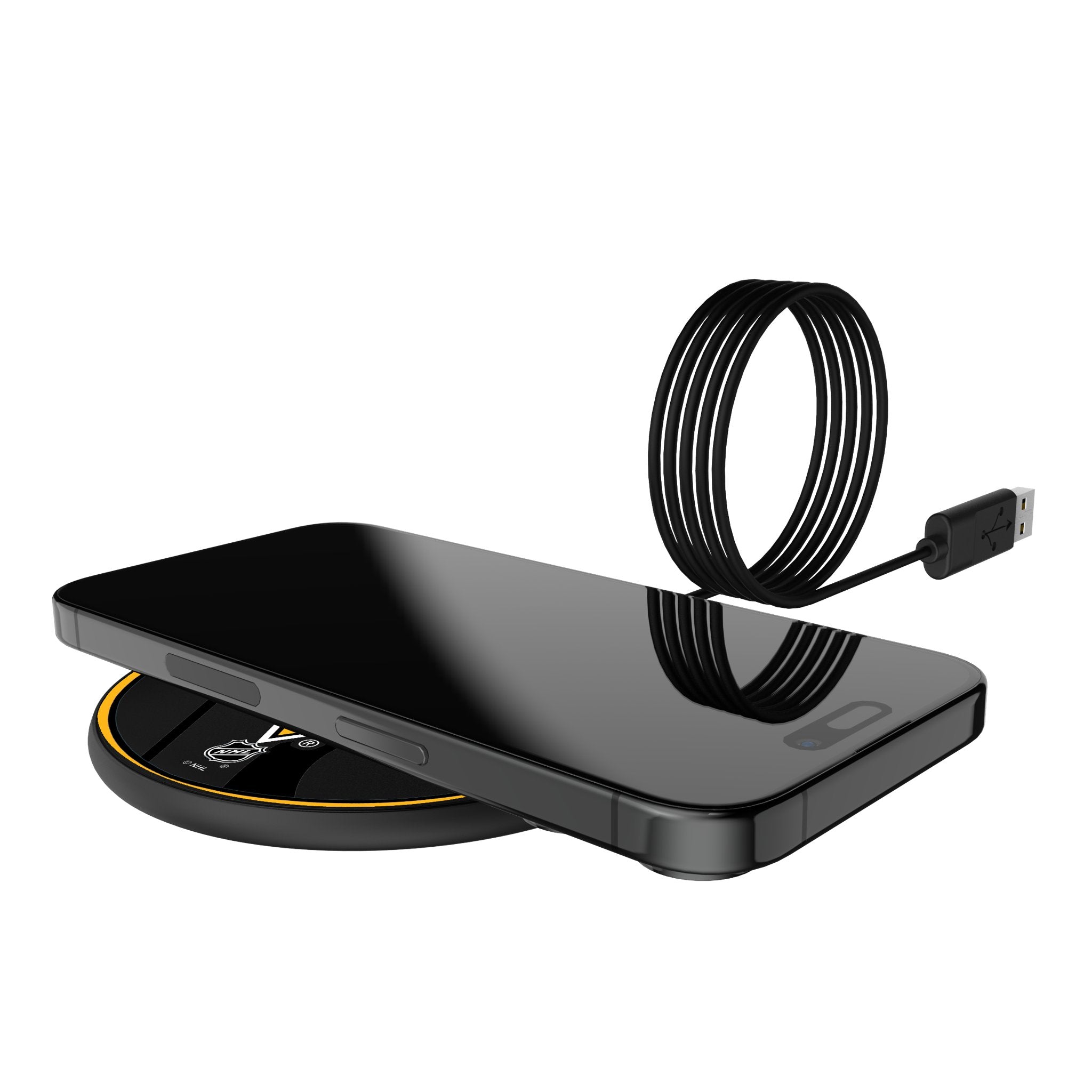 Pittsburgh Penguins Monocolor Tilt 15-Watt Wireless Charger 5