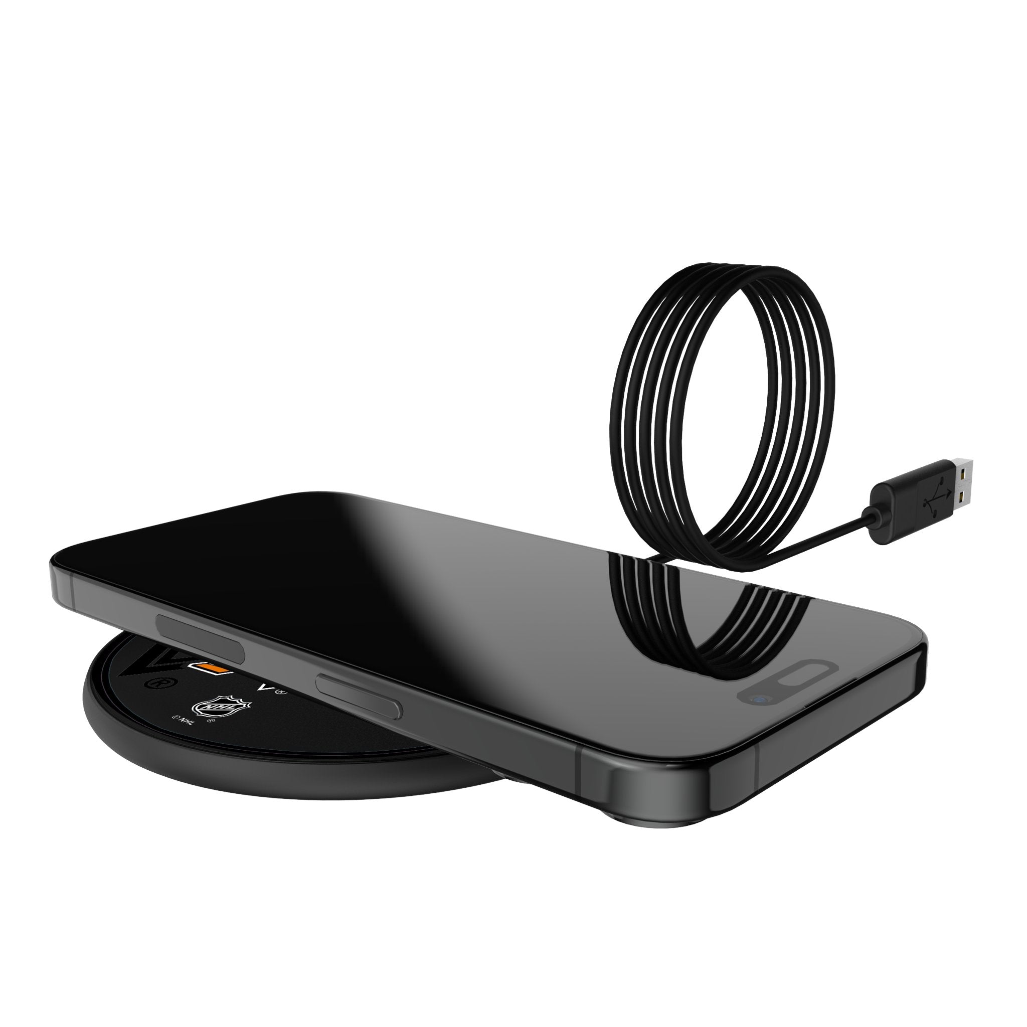San Jose Sharks Monocolor Tilt 15-Watt Wireless Charger 5