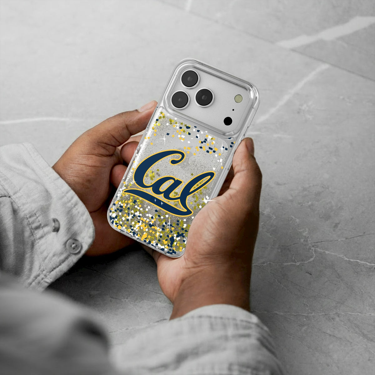University of California Berkeley Golden Bears Confetti Glitter Phone Case for Apple iPhone 17 Series 5
