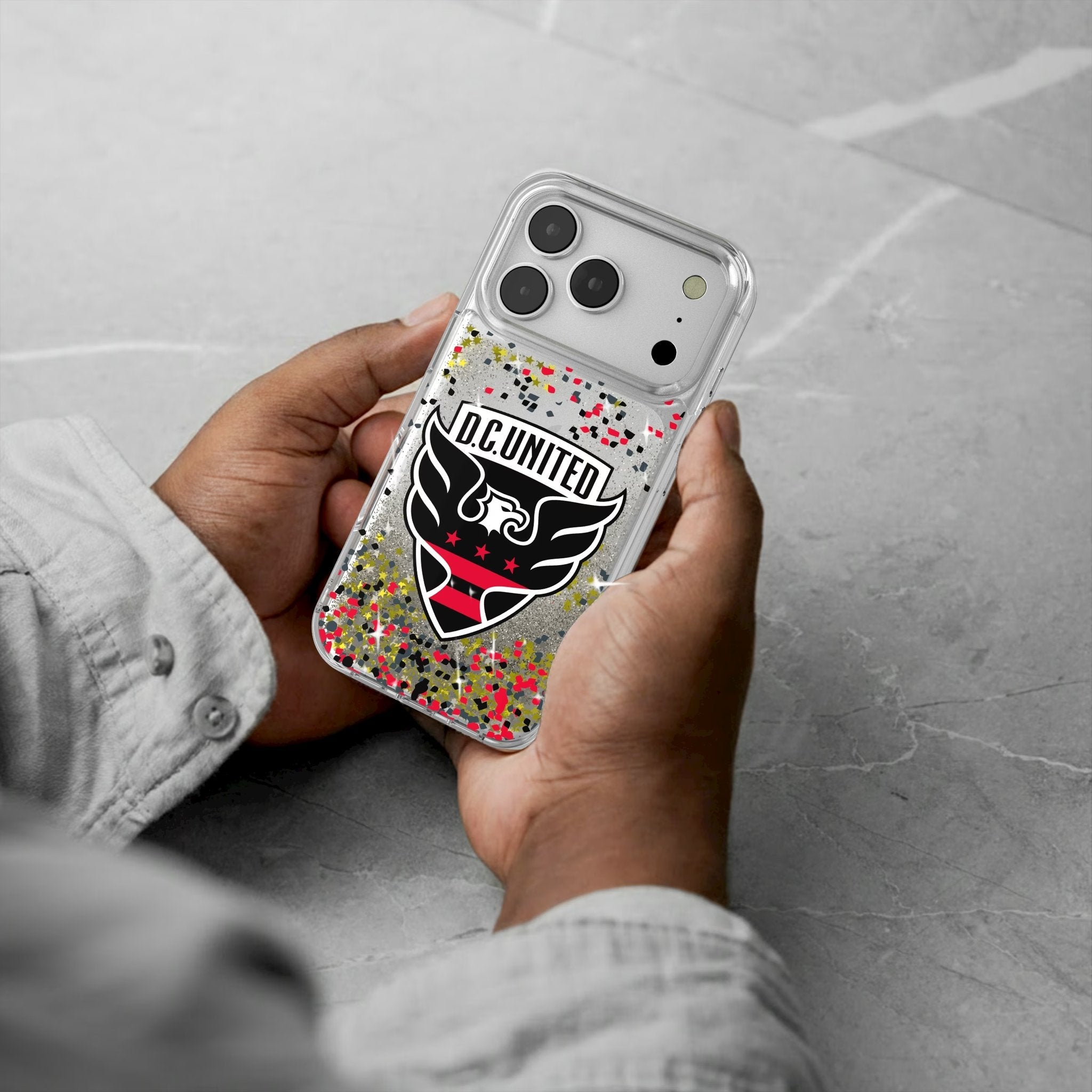 DC United Confetti Glitter Phone Case for Apple iPhone 17 Series 5