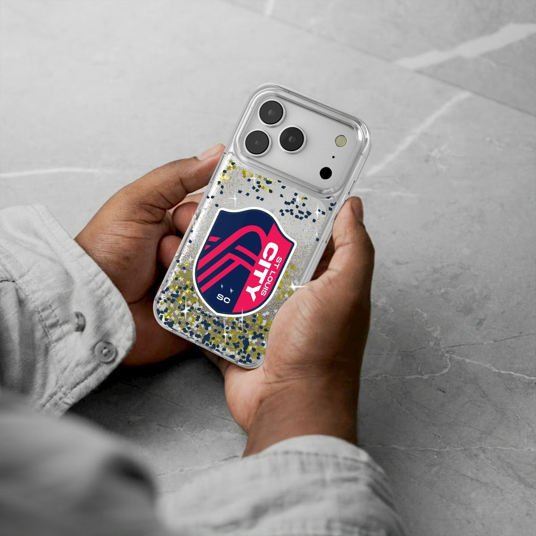 St. Louis CITY SC Confetti Glitter Phone Case for Apple iPhone 17 Series 5