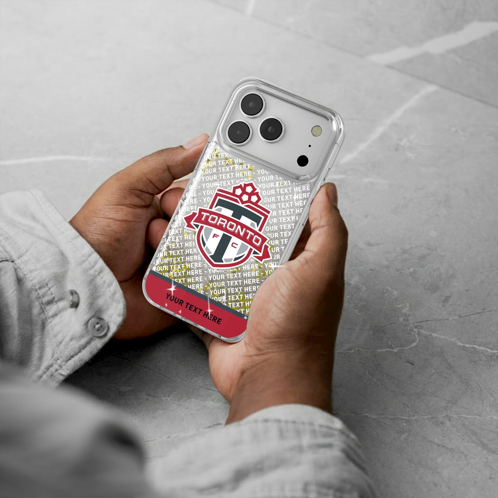 Toronto FC Personalized EndZone Plus Glitter Phone Case for Apple iPhone 17 Series 5