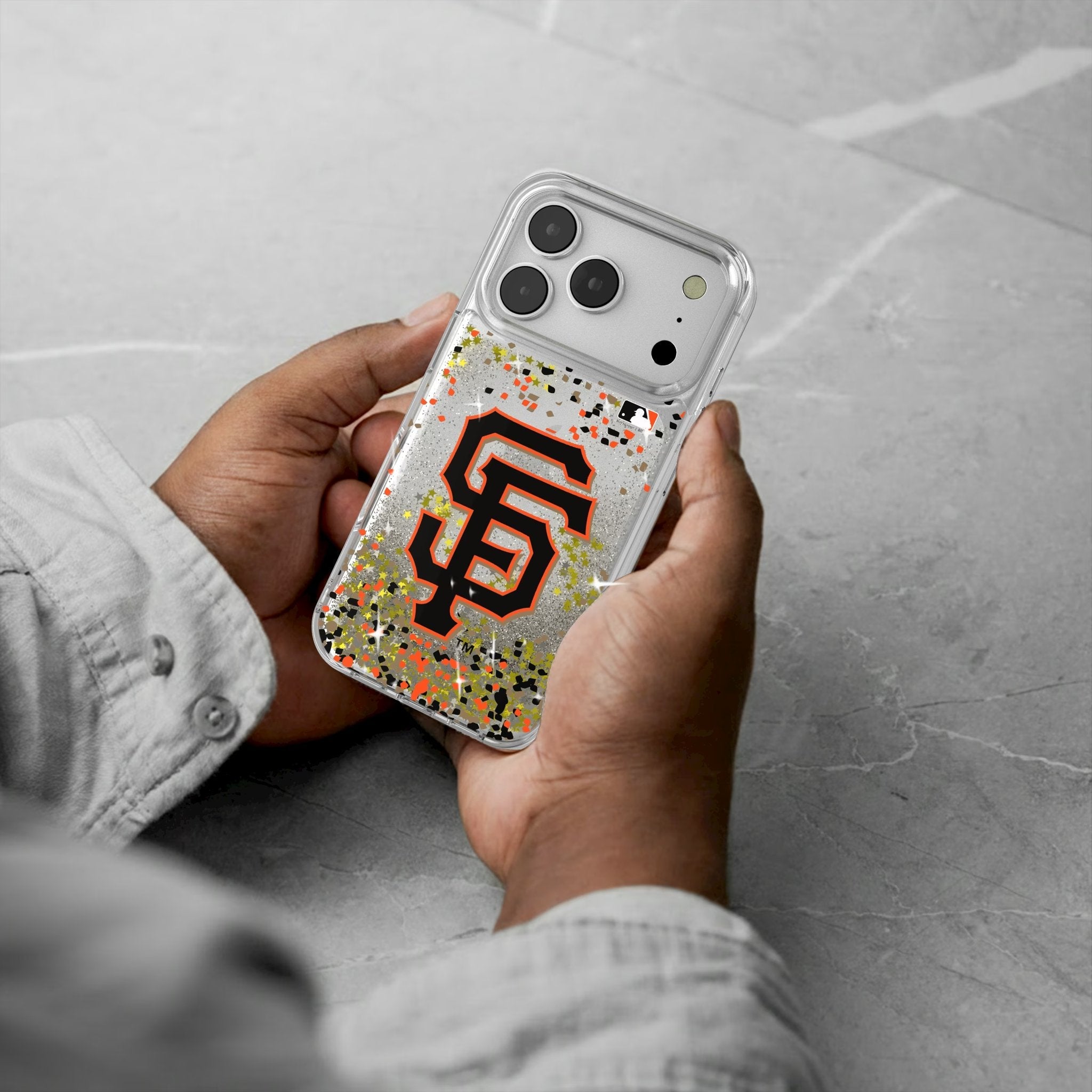 San Francisco Giants Confetti Glitter Phone Case for Apple iPhone 17 Series 5