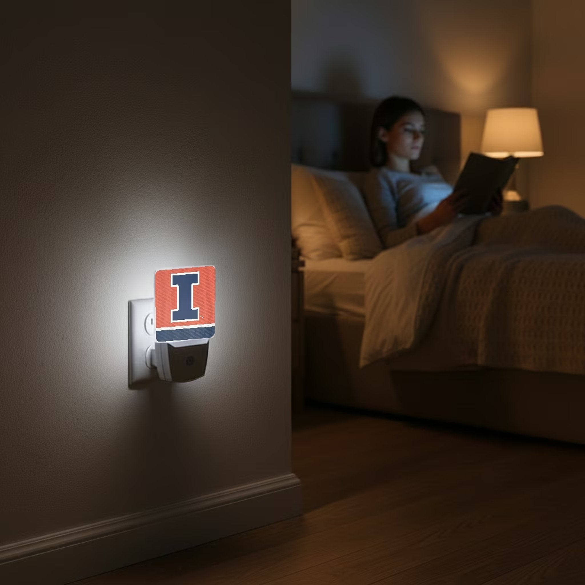 University of Illinois Fighting Illini Stripe Night Light 2-Pack 4