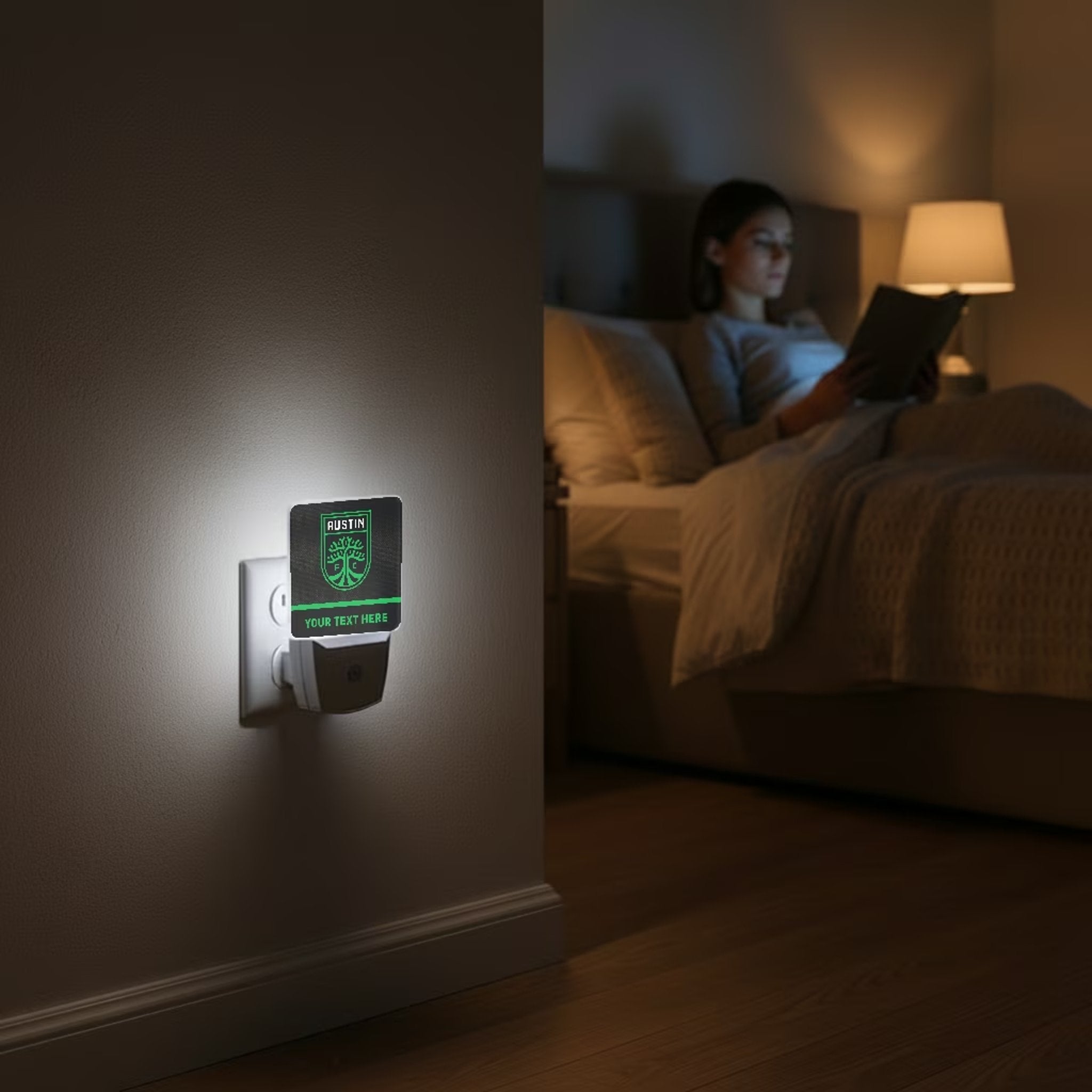 Austin FC Personalized Endzone Solid Night Light 2-Pack 4