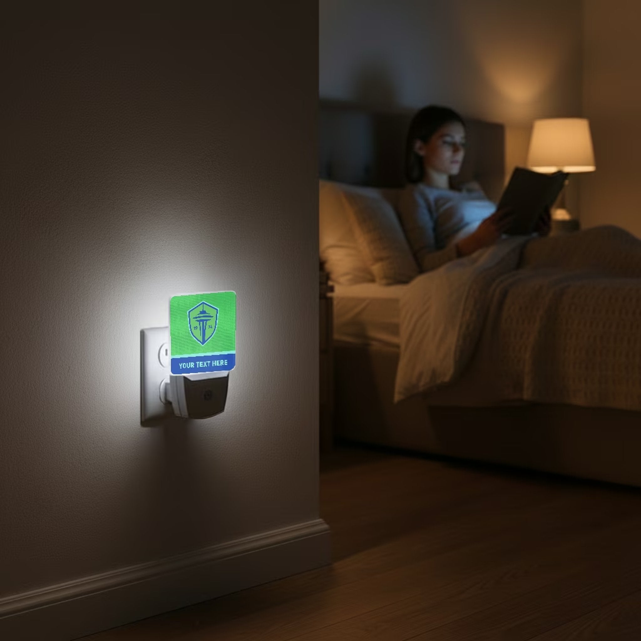Seattle Sounders FC Personalized Endzone Solid Night Light 2-Pack 3