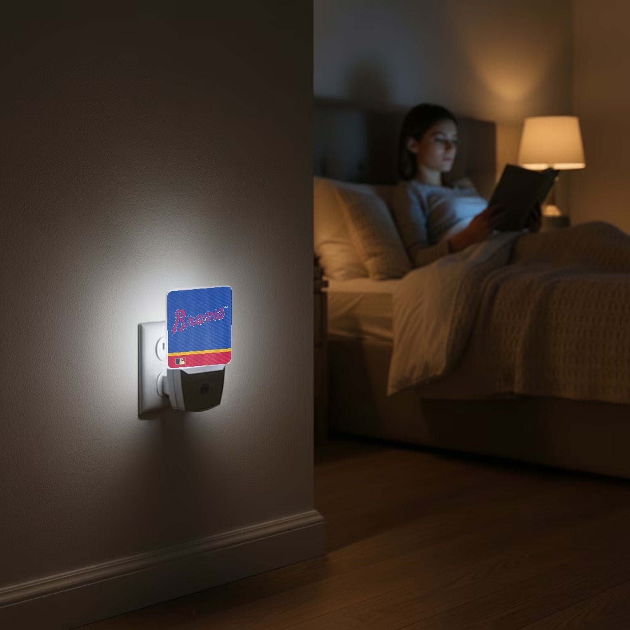 Atlanta Braves Home 2012 - Cooperstown Collection Stripe Night Light 2-Pack 4