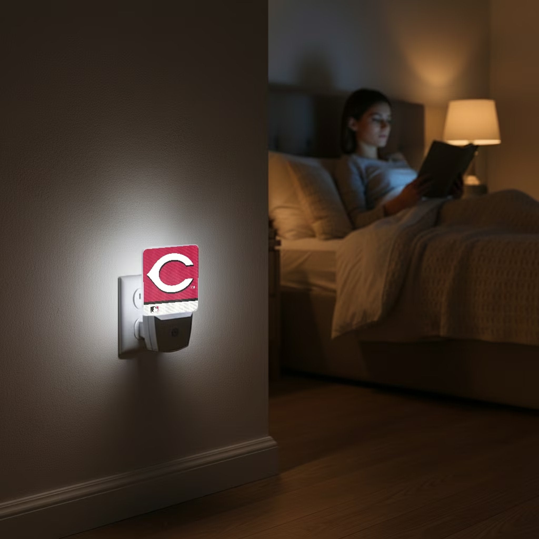 Cincinnati Reds Stripe Night Light 2-Pack 4