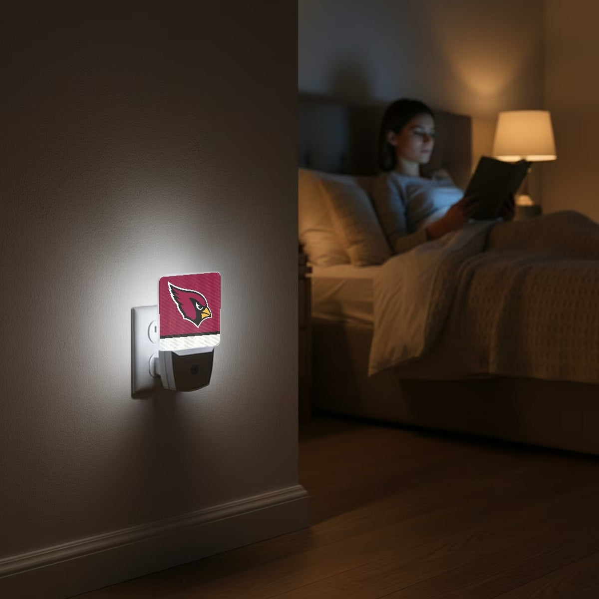 Arizona Cardinals Stripe Night Light 2-Pack 4