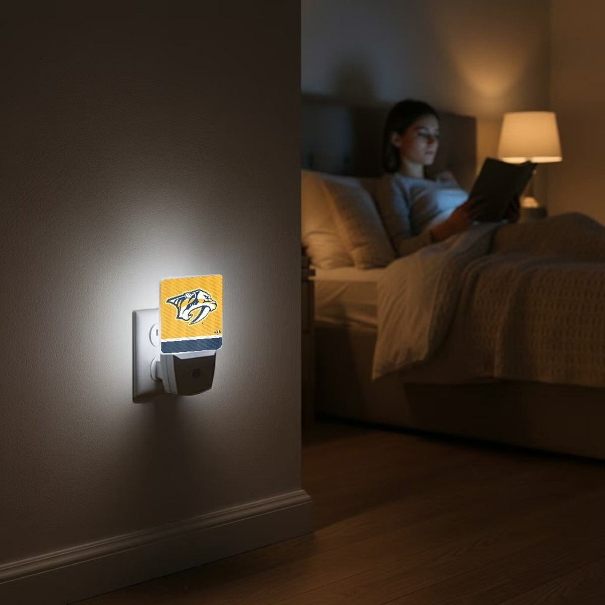 Nashville Predators Stripe Night Light 2-Pack 4