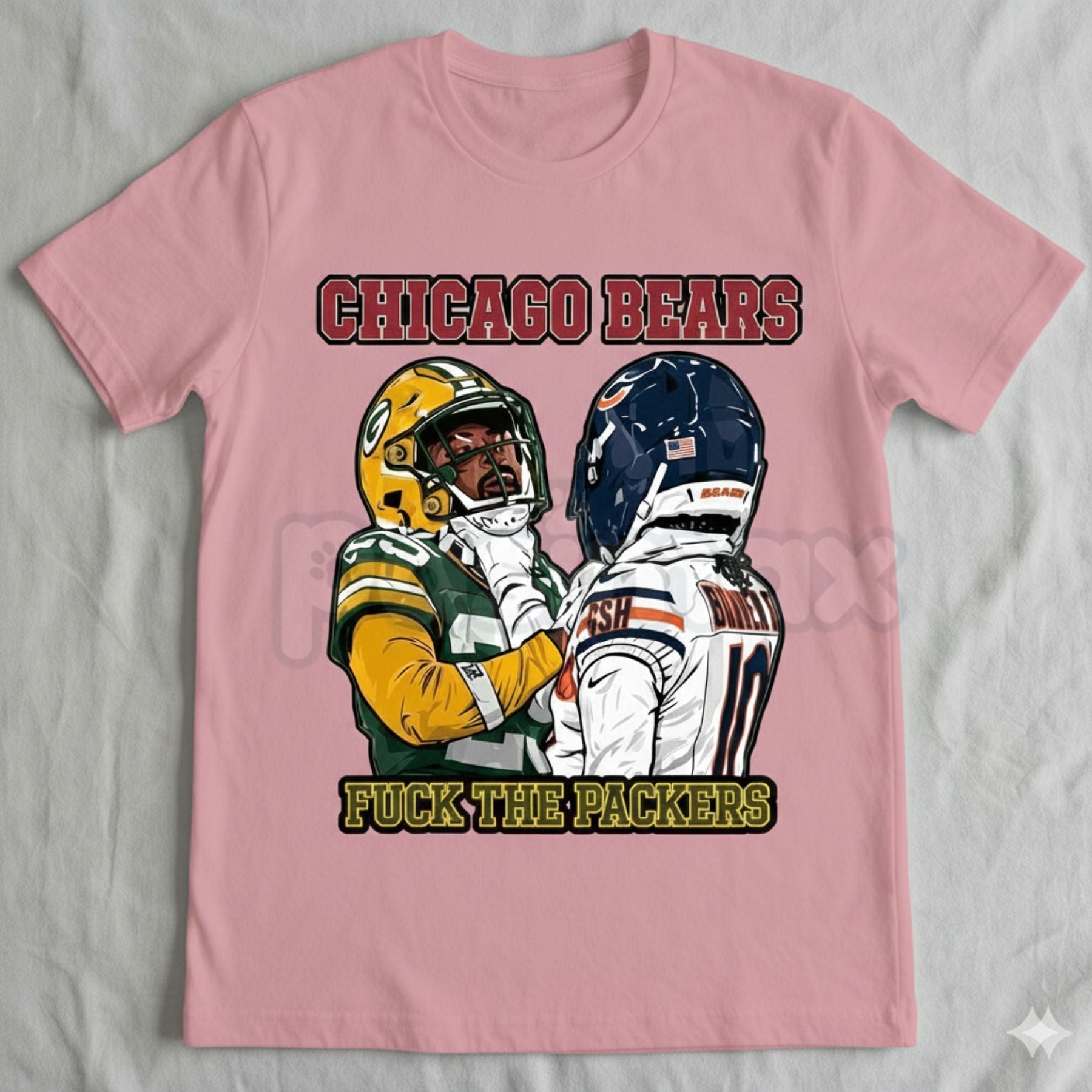 Chicago Bears Rivalry Clash T-Shirt - Gameday Football Pride Graphic Tee, Chicago vs. Everybody Fan Apparel, Classic North Midway Rivalry Shirt 4