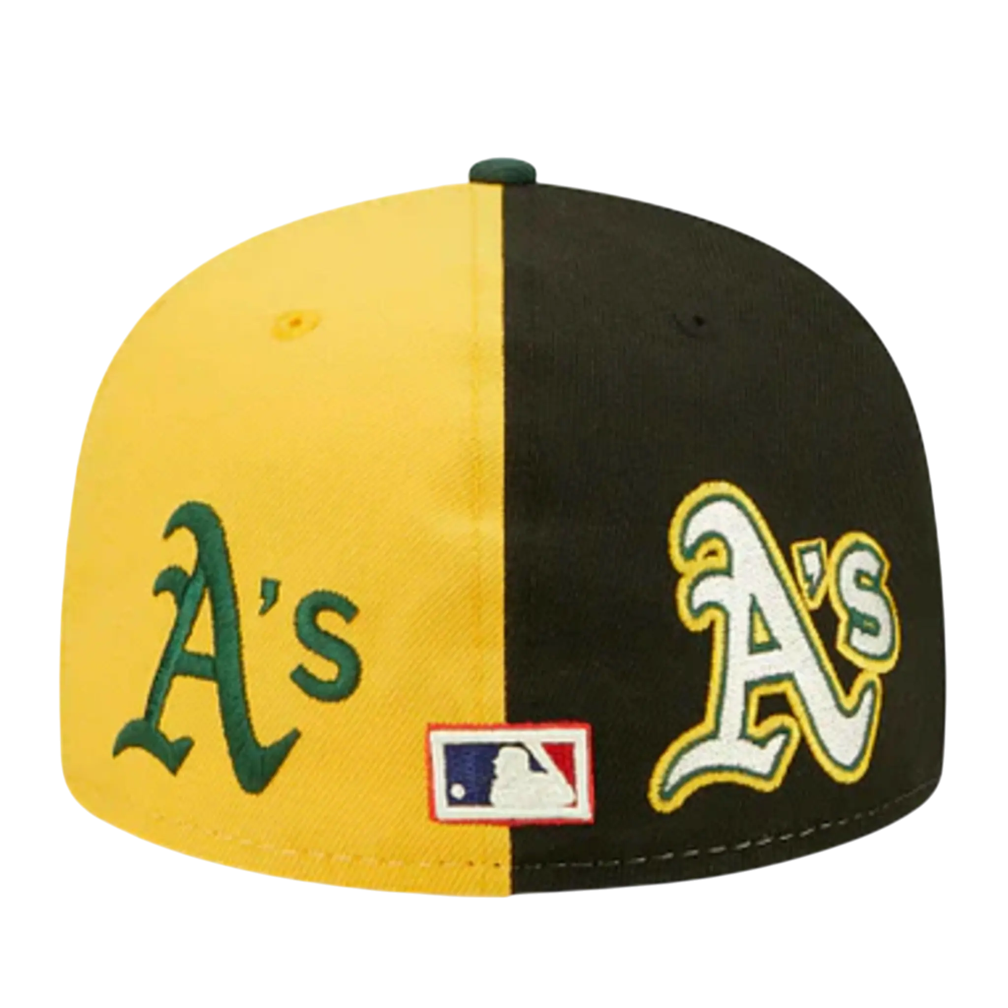 New Era 59Fifty MLB Oakland Athletics Logo Pinwheel Fitted Hat Multi/Green 2