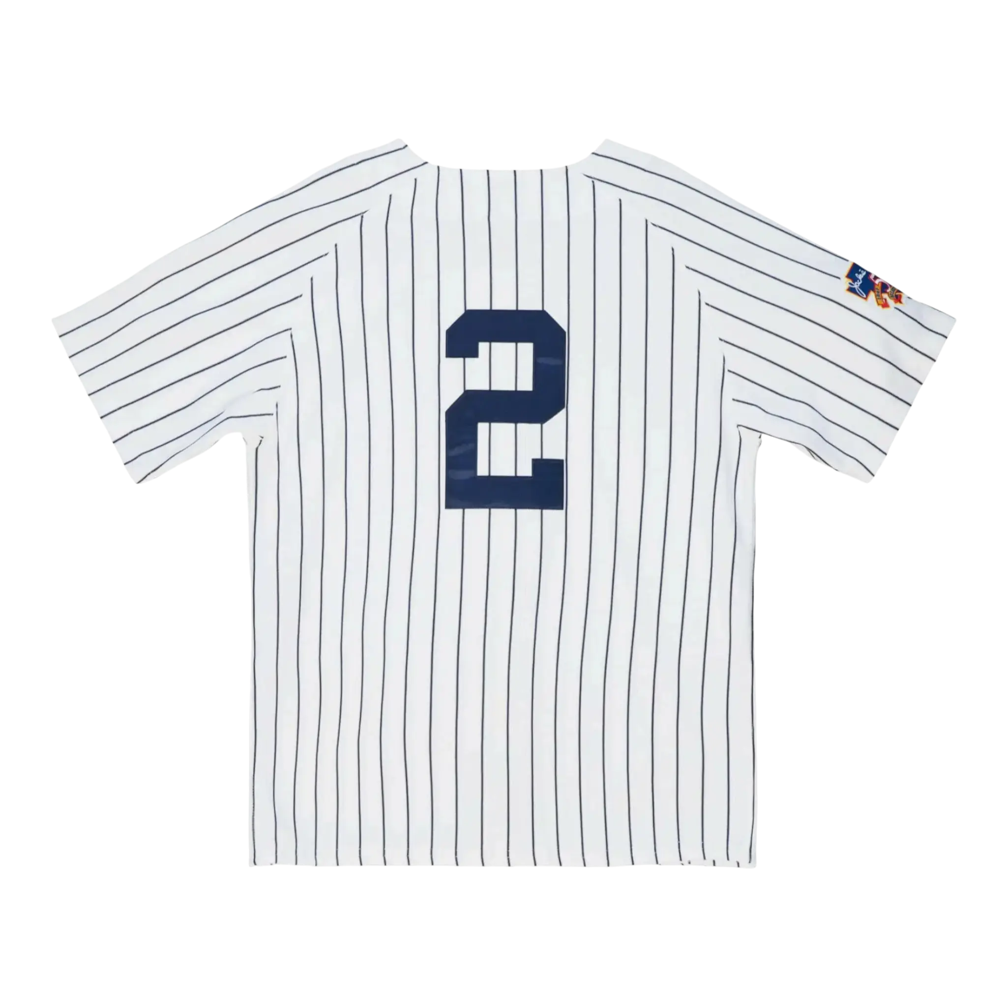 Mitchell & Ness Authentic New York Yankees 1997 Derek Jeter Men Baseball Jersey White/Navy Pinstripe 2