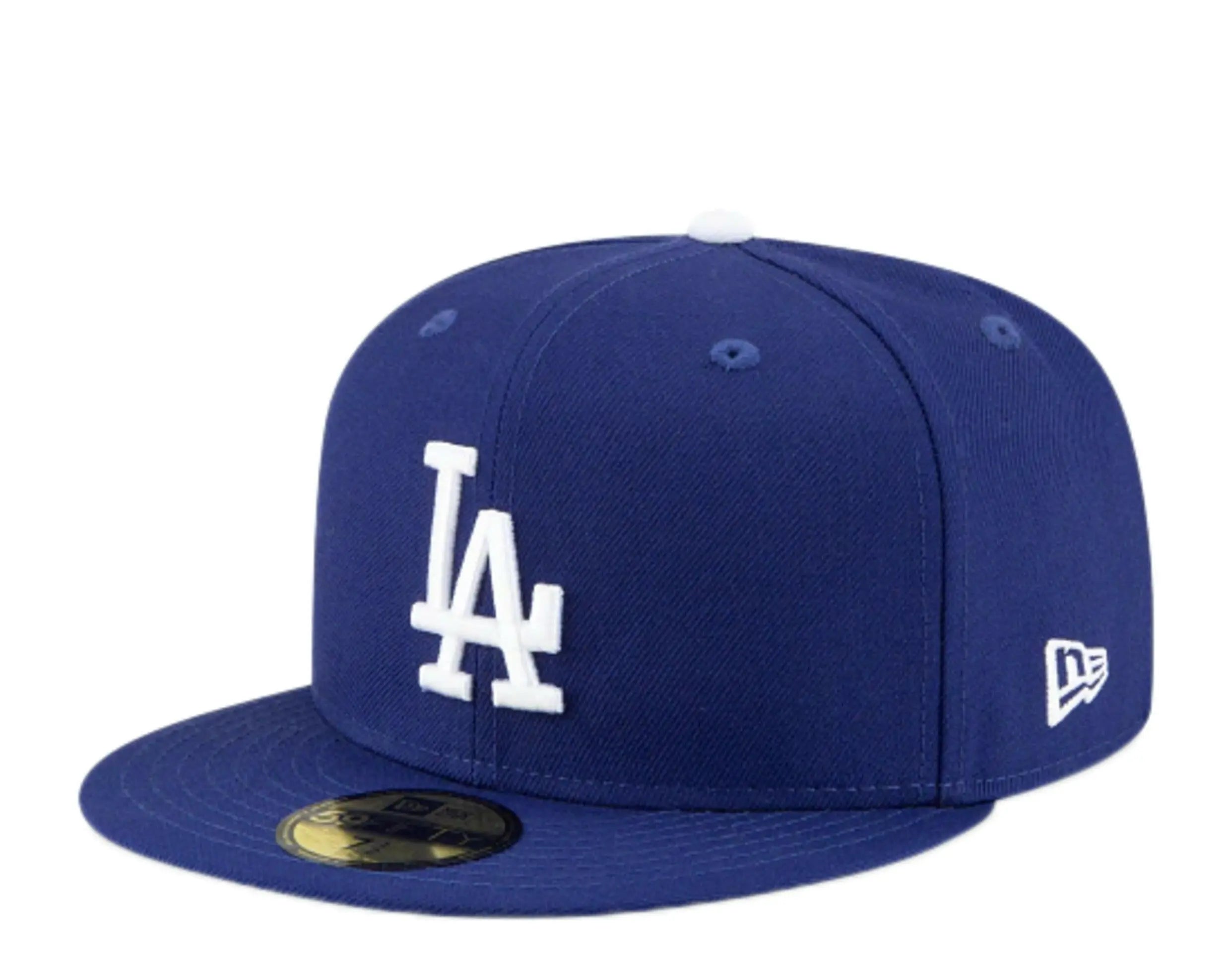 New Era 59Fifty Men Los Angeles Dodgers Icy 1980 ASG Side Patch Fitted Hat Royal/Baby Blue 3