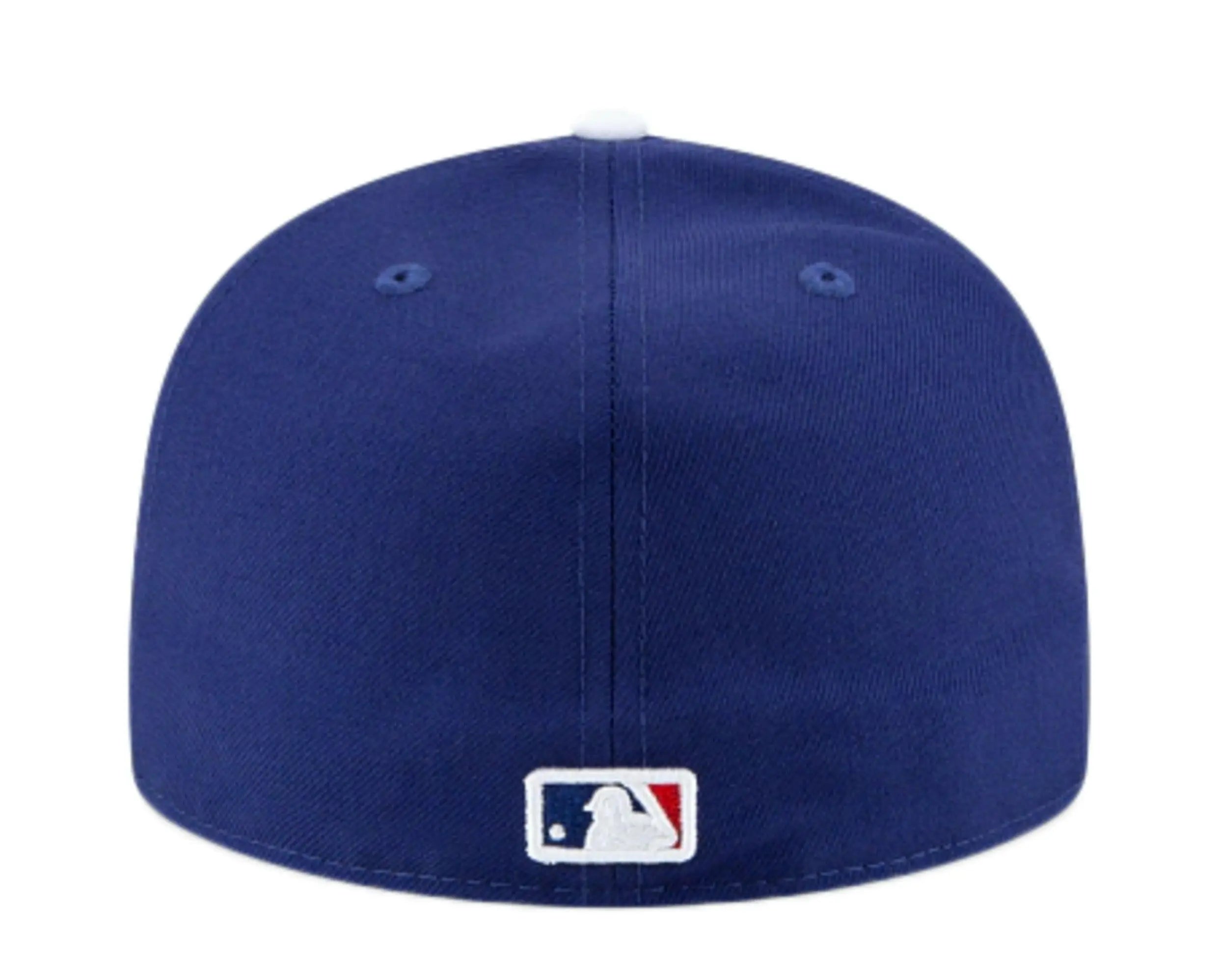 New Era 59Fifty Men Los Angeles Dodgers Icy 1980 ASG Side Patch Fitted Hat Royal/Baby Blue 6