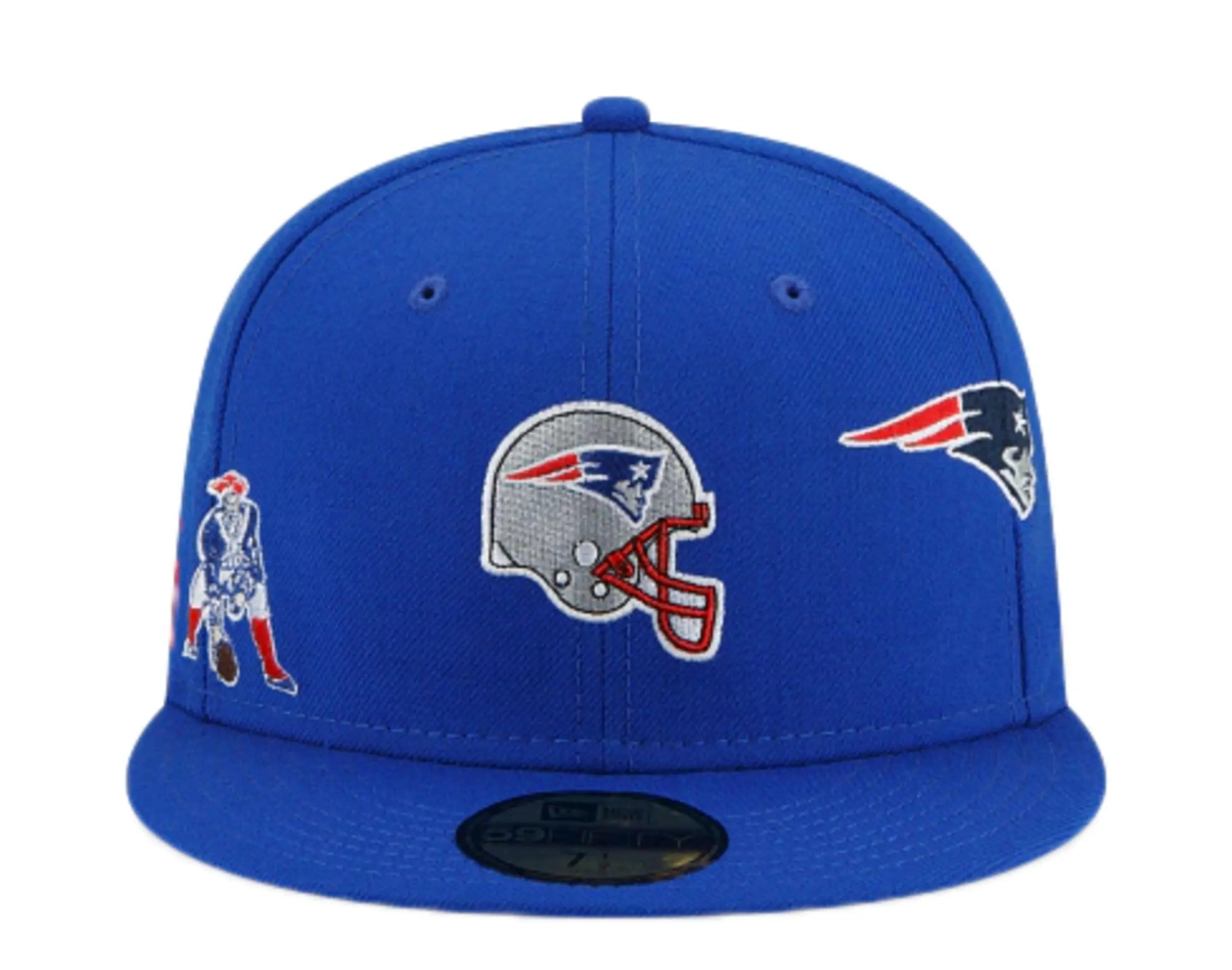 New Era x Just Don 59Fifty Men New England Patriots Fitted Hat Royal Blue 2
