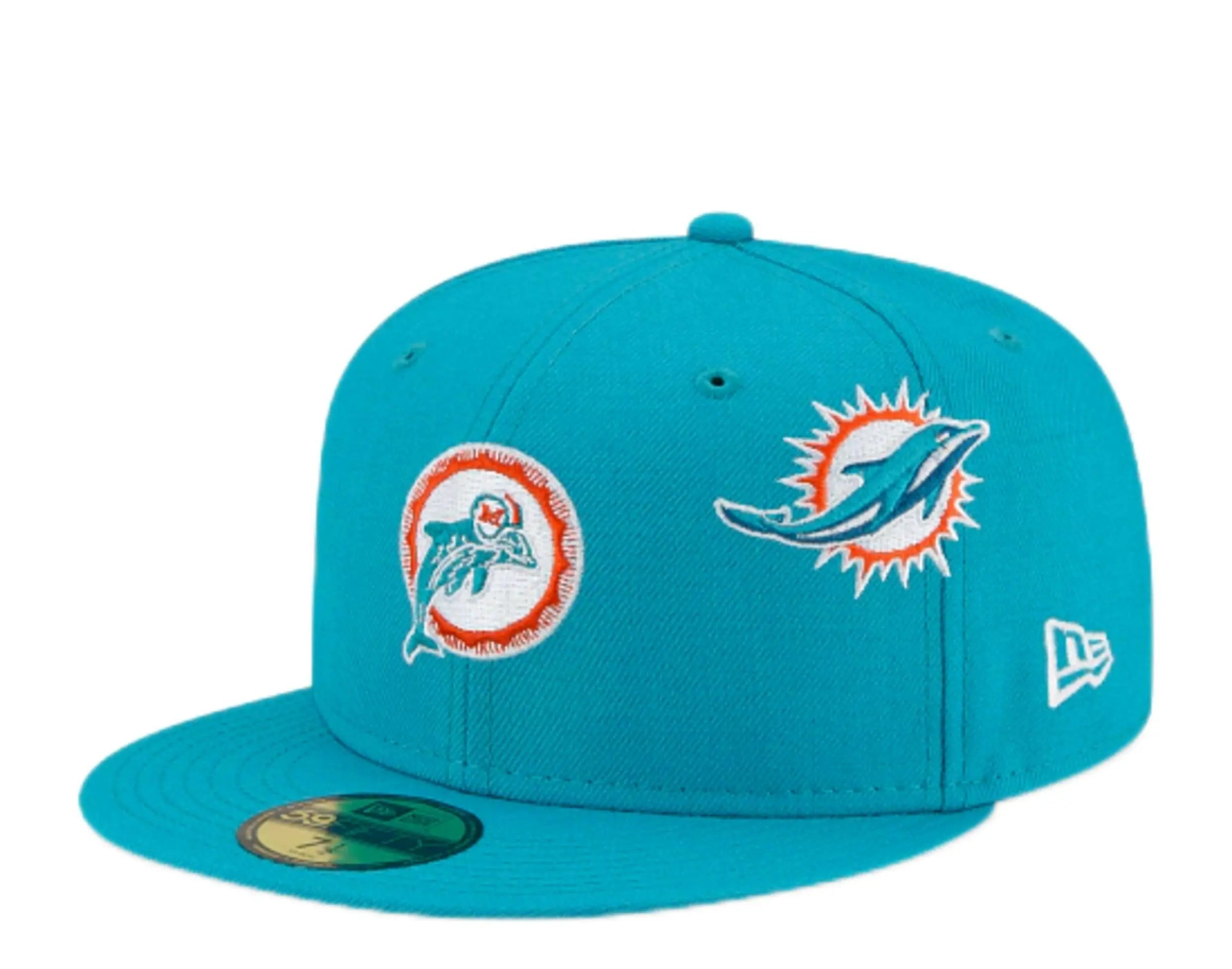 New Era x Just Don 59Fifty Men Miami Dolphins Fitted Hat Aqua 3